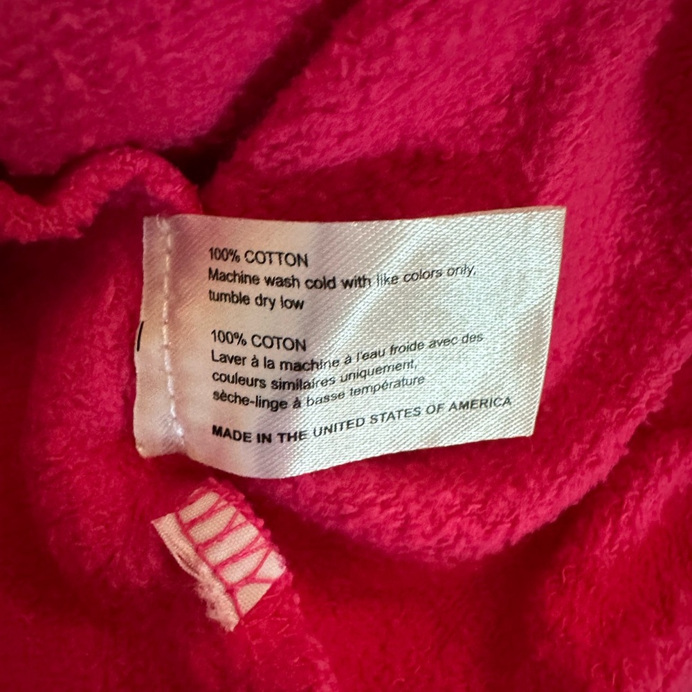 Frankie's Bikinis Bright Pink Hoodie with Logo Tag Size Small - Picture 5 of 5